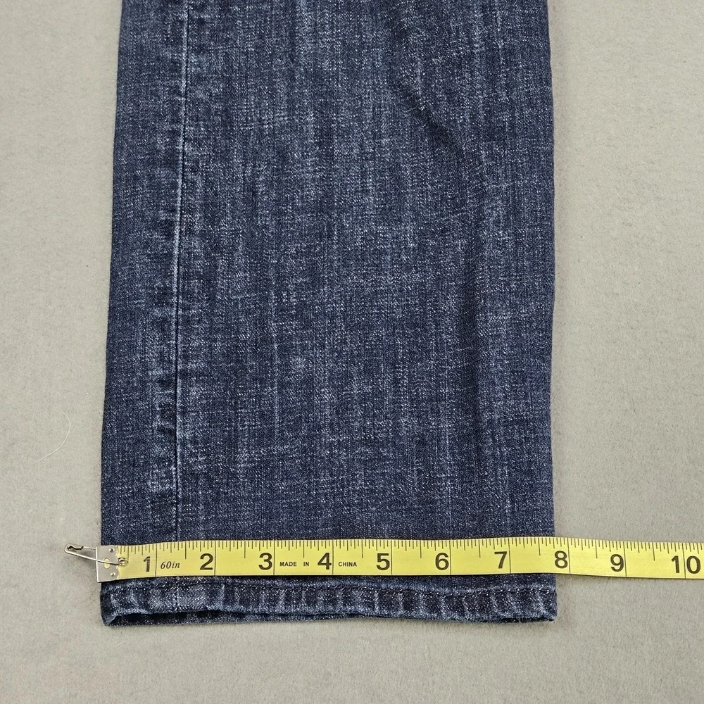 Lucky Brand 121 Heritage Slim Jeans Mens 38x30 Blue Dark Wash Denim Straight Leg